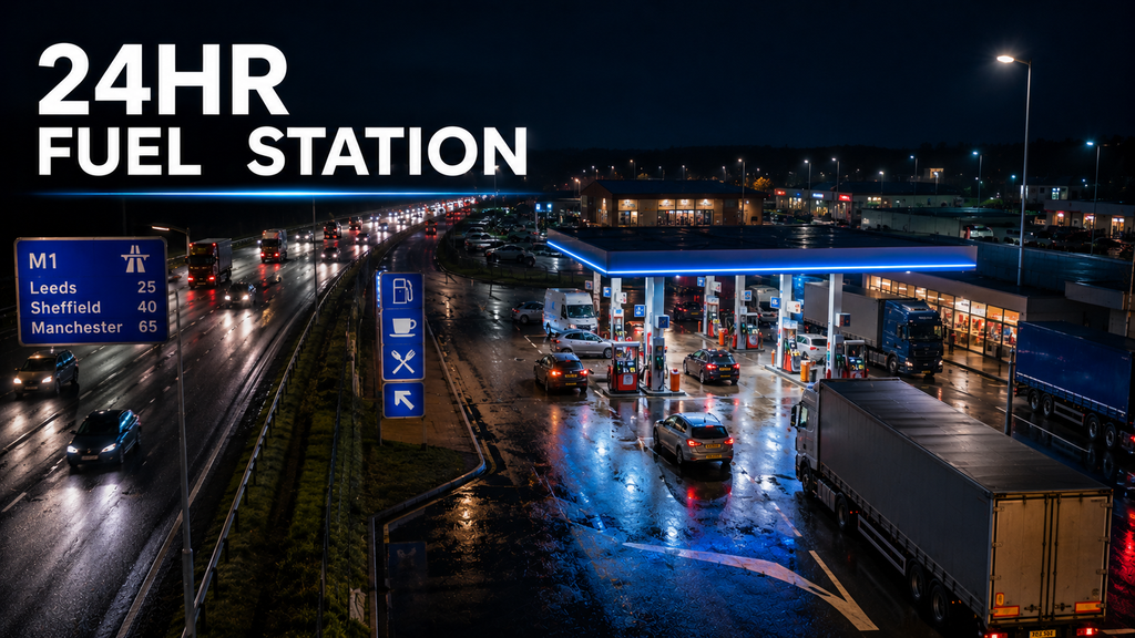 round-the-clock fuel station