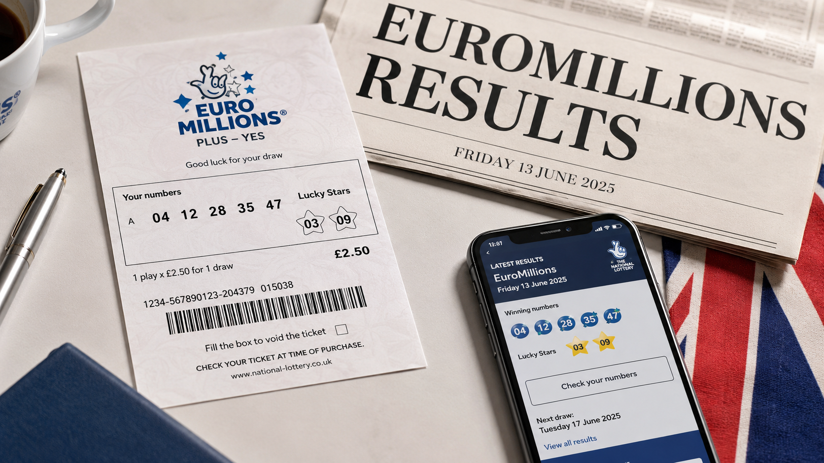 Check Euromillions Friday 13th June 2025 Results Now