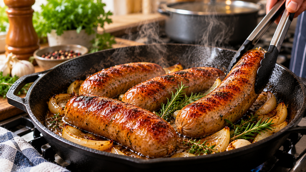 how to cook big sausage