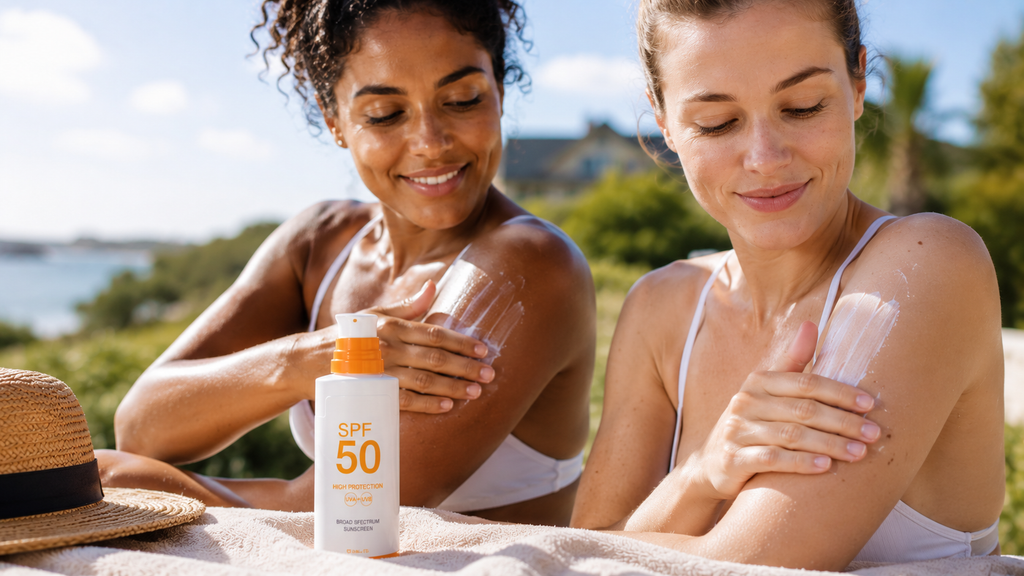 SPF 50 tanning results