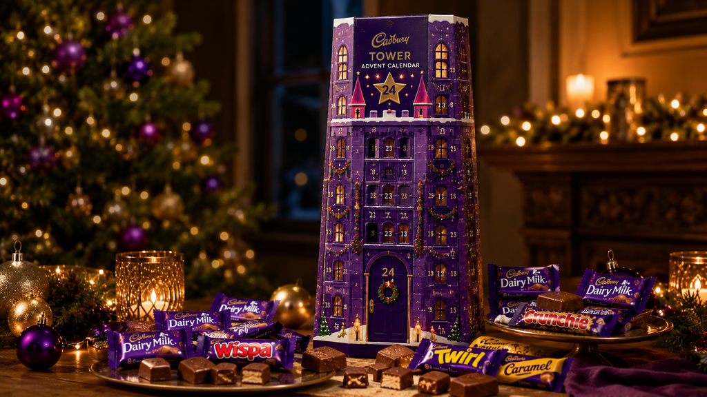 Cadbury Tower Advent Calendar holiday chocolate collection and festive treats