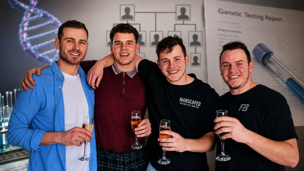 DNA testing and paternal confirmation concept representing questions about the Fore brothers' biological relationship