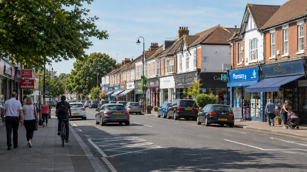 Benfleet Road shops and essential local services in Essex