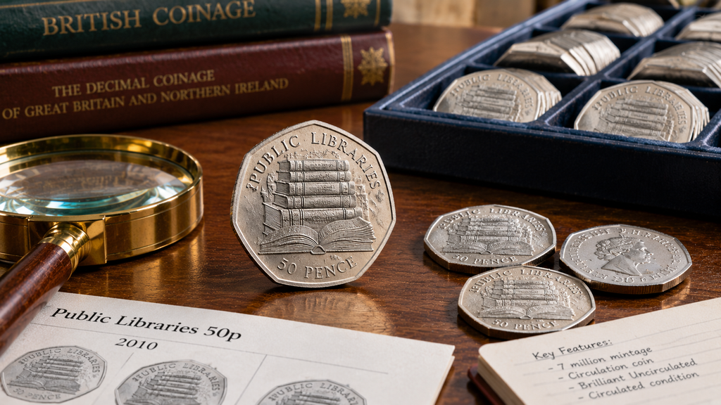 Seven-million mintage of the 2010 Public Libraries 50p coin and its rarity