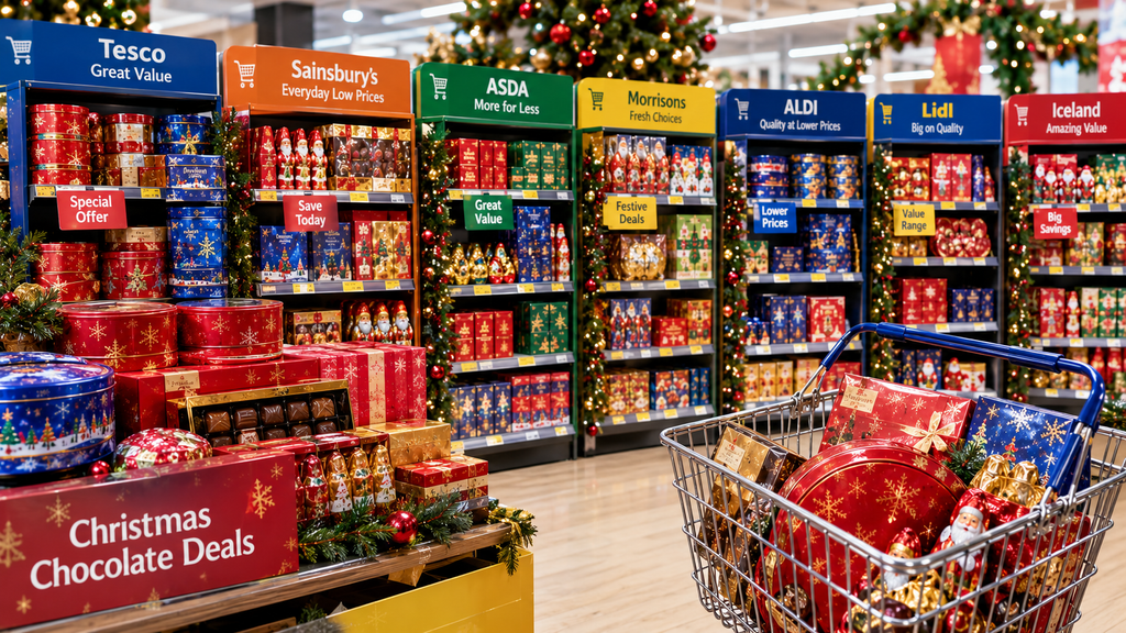 Where to find cheap Christmas chocolate deals in UK supermarkets